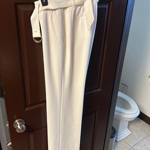 WHBM Ecru dress pants